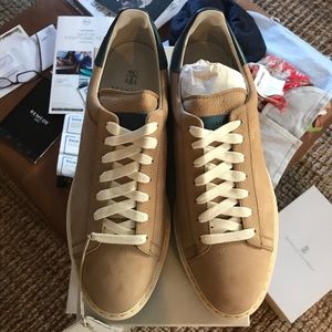 Two Toned Leather Sneaker